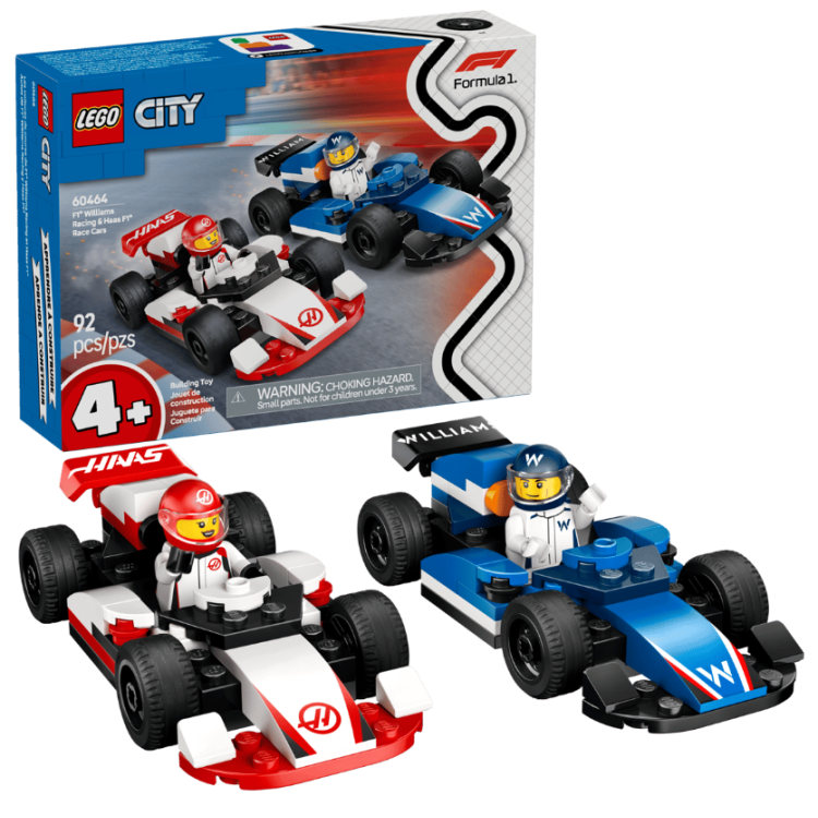 LEGO City – Pretekárske autá F1, Williams Racing a Haas F1